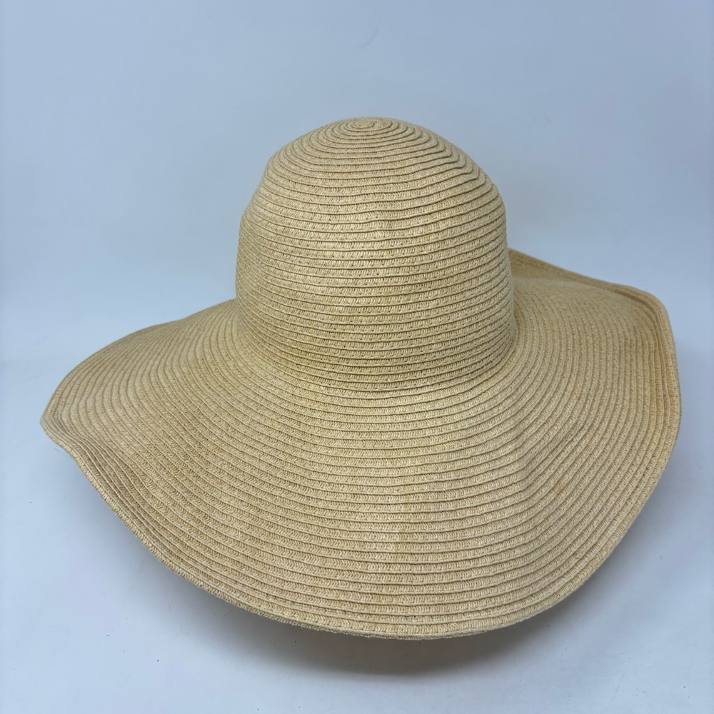 J. Crew Factory Paper Straw Packable Wide Brim Summer Beach Hat Floppy